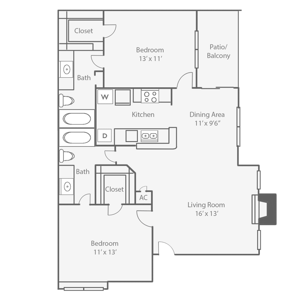 Floor Plans of Oaks at Greenview in Houston, TX